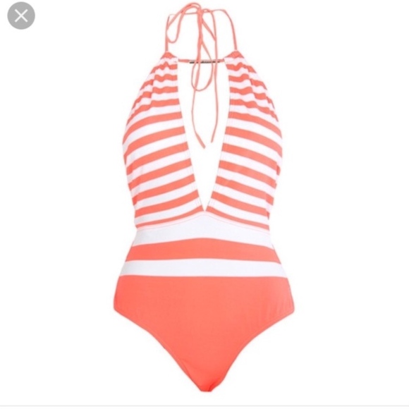 Ted Baker Other - Ted Baker Lealla Neon Loop Halter Swimsuit